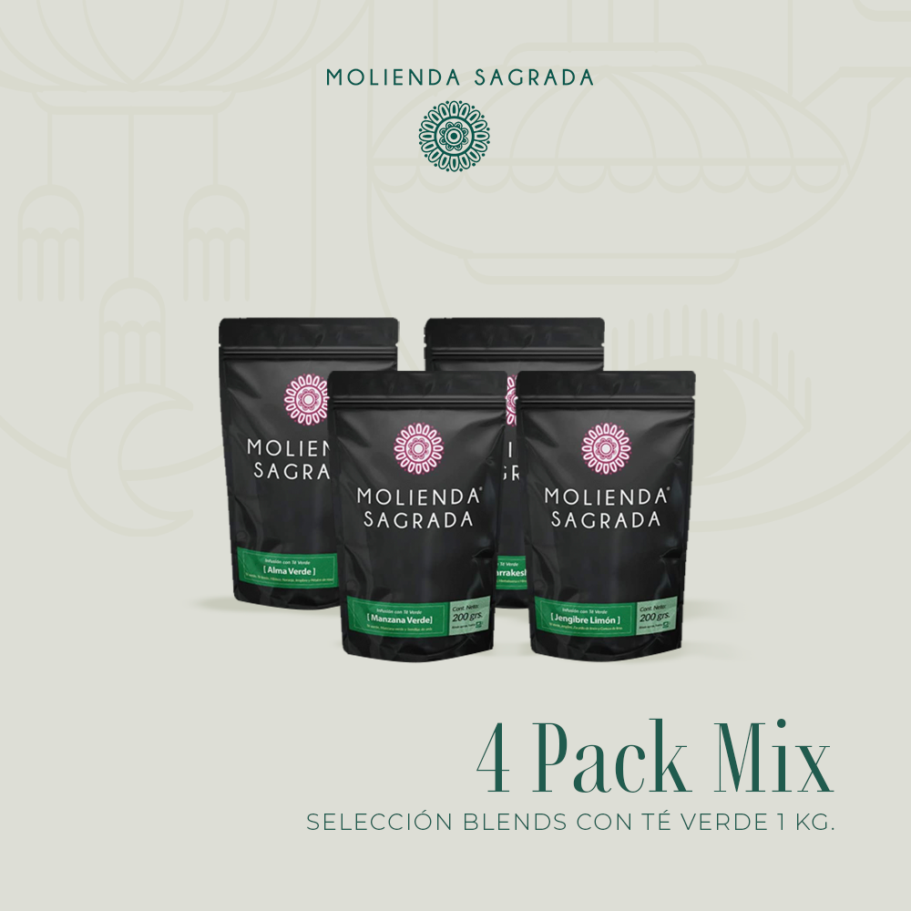 4 Pack Selección Blends con Té Verde 1 kg