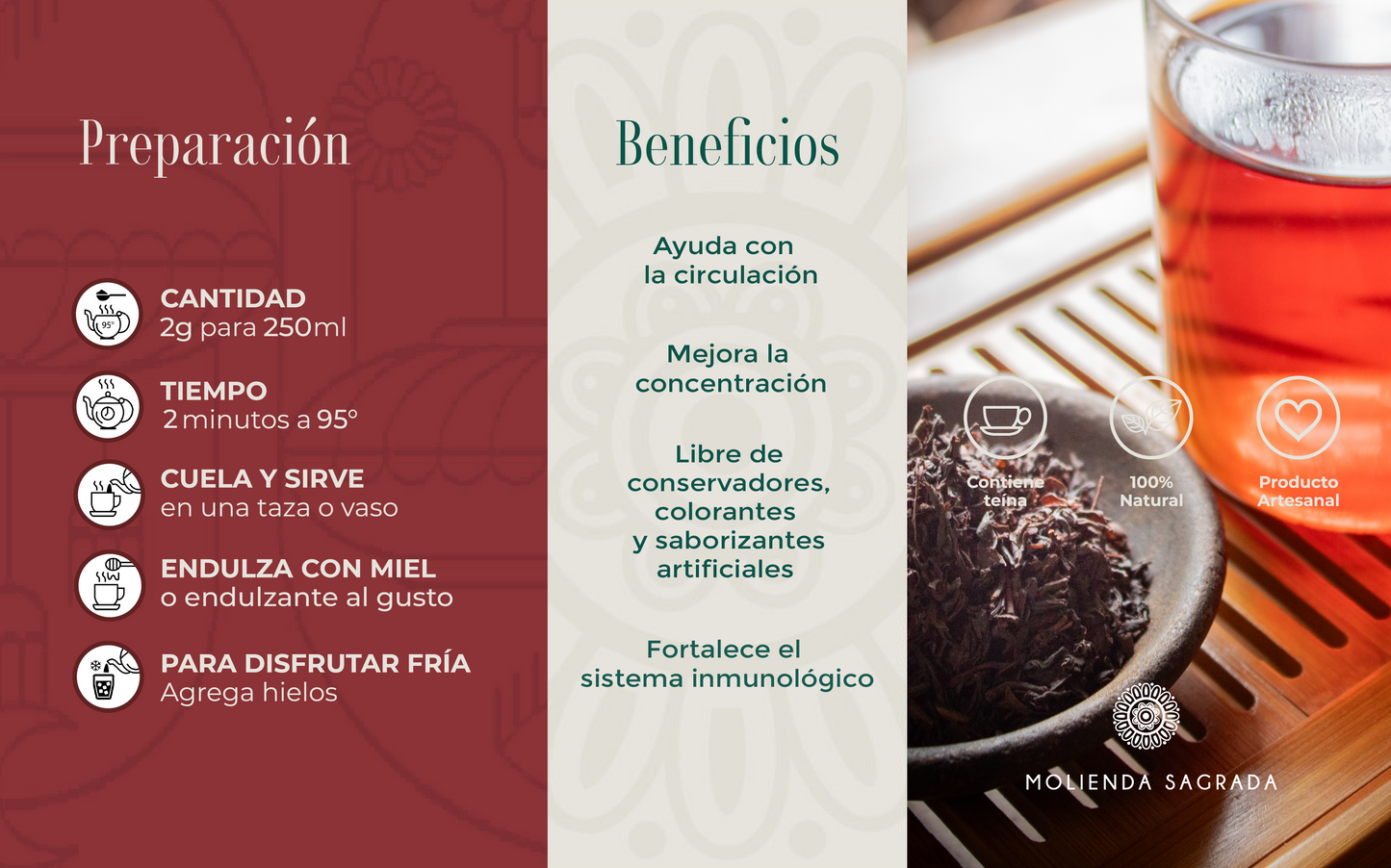 Té Rojo en Hoja