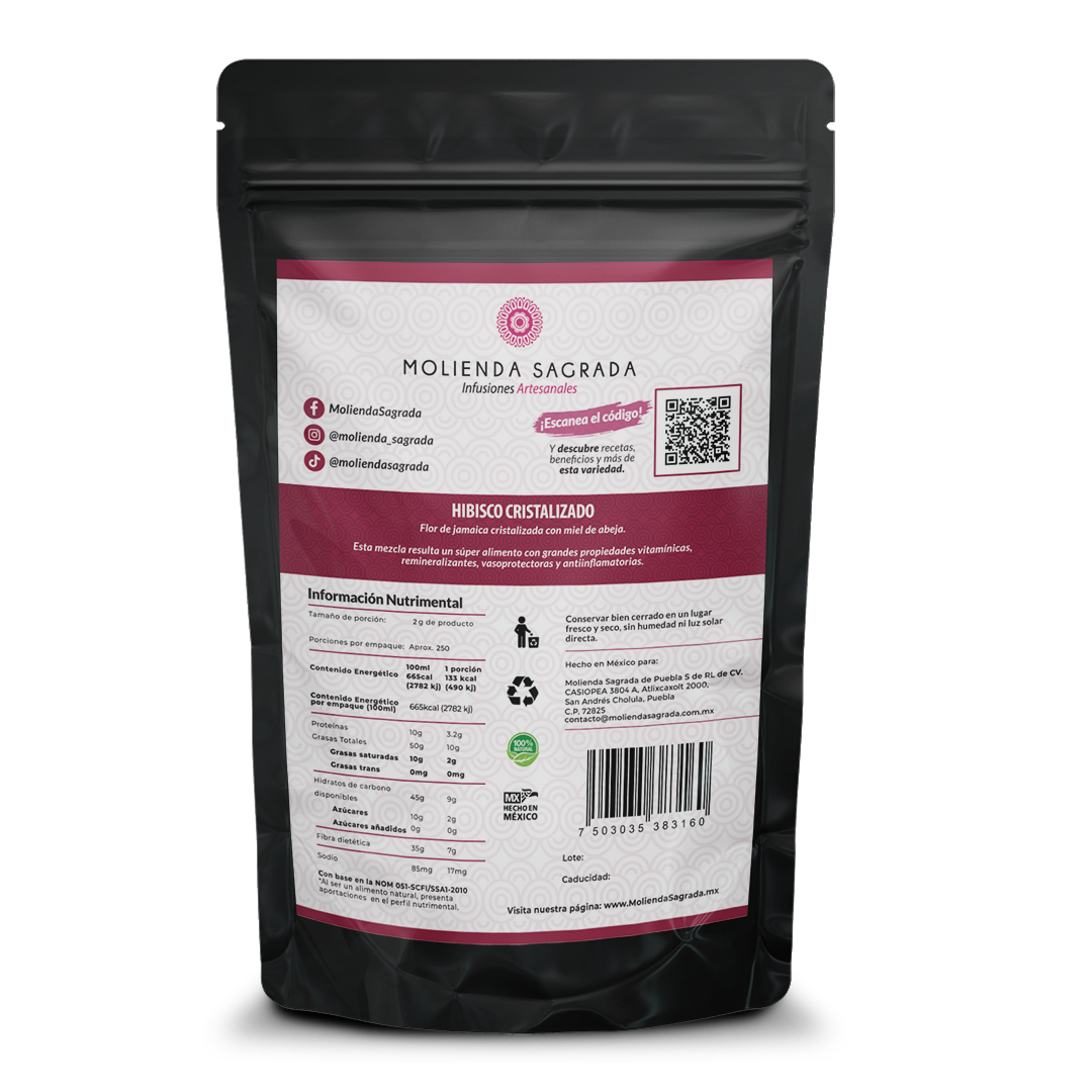 Hibisco cristalizado