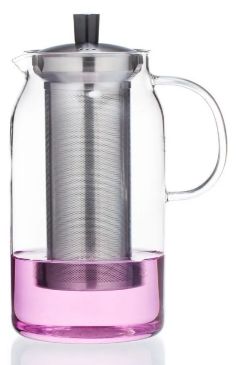 Tetera de vidrio con Infusor de Acero Inoxidable 1200 ml