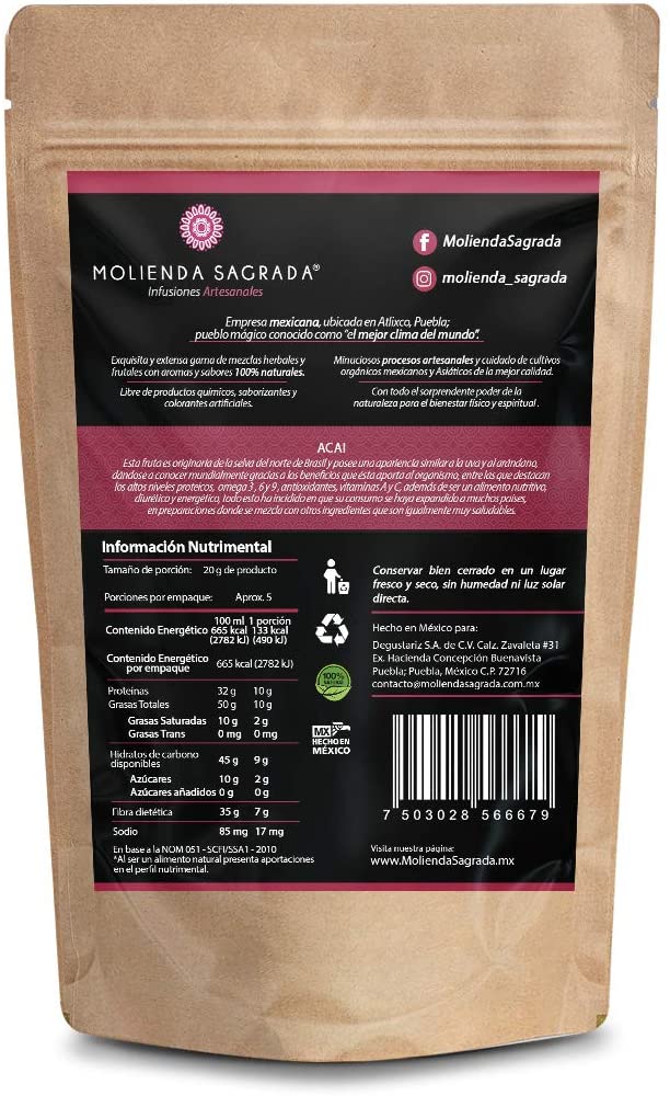 Acai puro en polvo