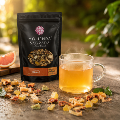 Tisana Frutal Cítricos Natural | Infusión de Toronja, Naranja, Limón, Piña, Tamarindo y Miel