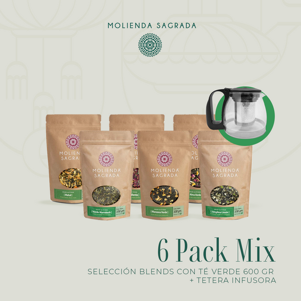 Pack Tetera y Té verde Menta – Flor de té