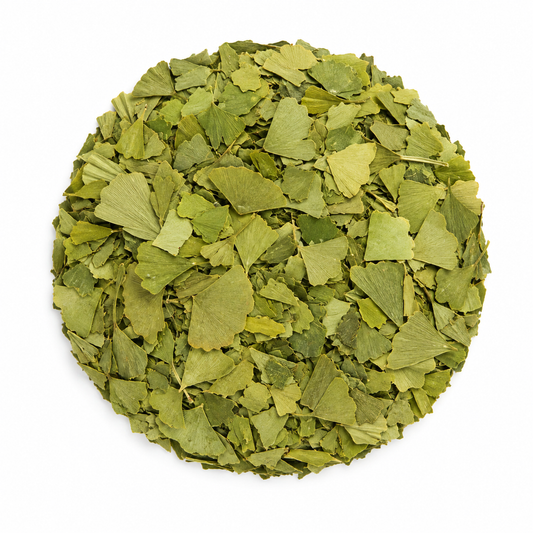 Ginkgo biloba en hoja - herbolaria a granel Molienda Sagrada